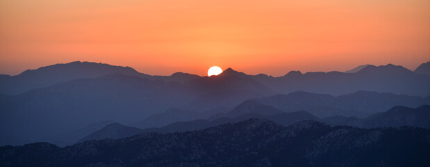 Silhouettes of Mountains