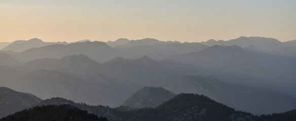 Silhouettes of Mountains