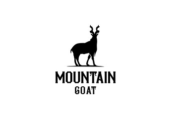 mountain goat vector logo.eps