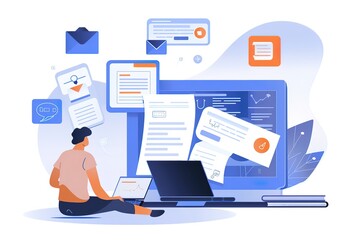 A person using an AI tool to generate forms and documents