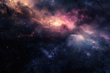 Obraz premium Beautiful galaxy background with vibrant colors