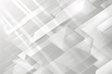 Obraz premium Abstract white and grey geometric background
