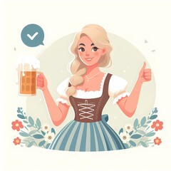 Cheers to International Beer Day: Vibrant Illustration Celebrating Global Brews