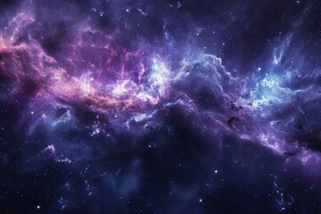 Vibrant colors of the galaxy in space