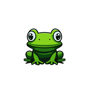 recommend clip art: Vector illustration of cute frog cartoon.