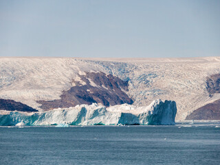 Iceberg in Johan Petersen Fjord in East Greenland.