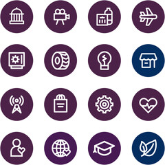 set of icons for web design home internet technology business mobile search vector illustration website icon set Icons isolated on white background flat vector illustration generic presentation icons