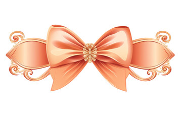 Naklejka premium Vintage ribbon isolated on transparent background, cut out, PNG.