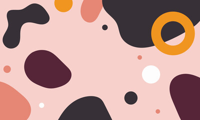 Creative background with amorphous shapes.