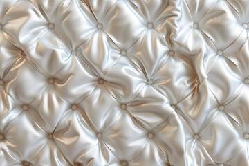 Abstract bright white retro vintage sofa leather with pattern design fabric texture background Generative AI
