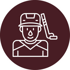 Hockey Player Icon