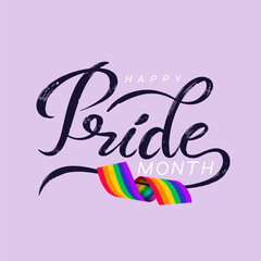 Lgbtq pride month Lettering. Vector flag and symbols, transgender and bisexual flag for gay pride parade. Vector Illustration Design Can Print on t-shirt Poster banners Pride month.