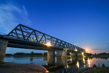 Eisenbahnbrücke an der Elbe