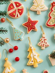 Festive design Christmas tree. Merry Christmas and Happy New Year holiday card, poster and banner