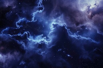 Fototapeta premium Colorful galaxy with nebulas and stars in motion