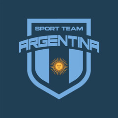 Argentina national flag sport team crest