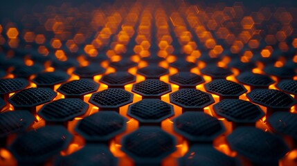Fototapeta premium A close up of a black and orange background.