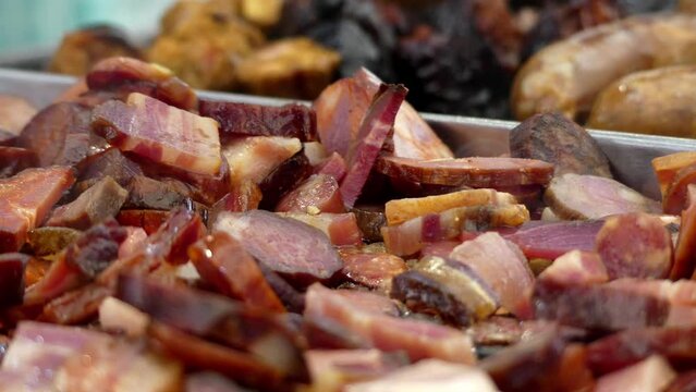 Chorizo (Spanish) or chourico (Portuguese)