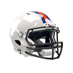 Fototapeta premium American football equipment helmet isolated on transparent background, cut out, PNG.