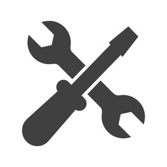 tools icon on white background