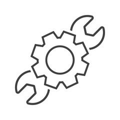 tools icon on white background