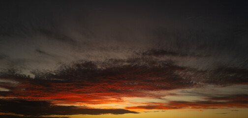 Clouds background. Dramatic Clouds Sunset Background. Sky with clouds in Sunrise. Sunrise with...