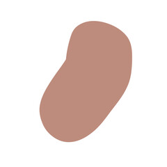 Vector autumn brown stain. Universal. School, cosmetics, show, website, isolated isolated element on a white background