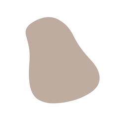 Vector autumn brown stain. Universal. School, cosmetics, show, website, isolated isolated element on a white background