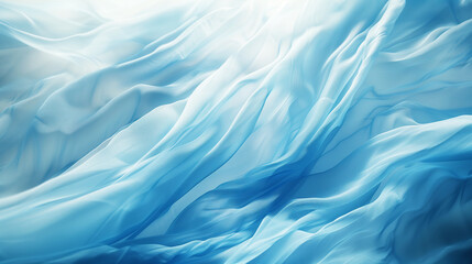 Obraz premium light blue exquisite high-definition chiffon, silk, cloth material close-up