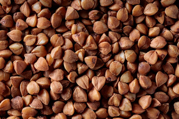 Texture of Dry Buckwheat, Top View