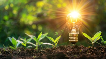 light bulbs in the grass,lush green grass background,sunny weather