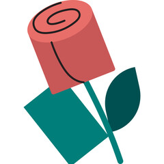 Abstract Rose Flower