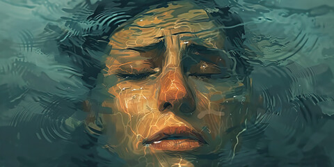 The Cycle of Addiction: An individual trapped in a never-ending cycle of using, seeking the temporary escape from reality, unaware of the devastating consequences.