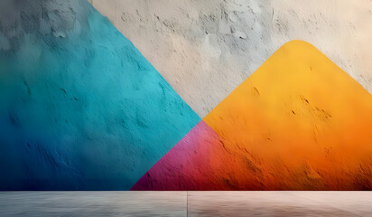 colored concrete wall