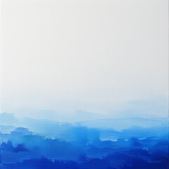 Gradient of Serenity: Blue Tones on Canvas