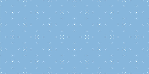 Subtle vector minimalist pattern with tiny diamond shapes, small stars. Delicate white and blue seamless texture. Minimal geometric background. Repeating geo design for decor, print, cover, textile