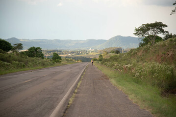 Tancredo neves neighborhood, Santa Maria RS, Brazil, seen from the city of Rosário do Sul