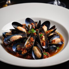 mussels with lemon and parsley