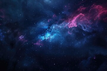 Fototapeta premium Colorful galaxy with cosmic dust and nebulas