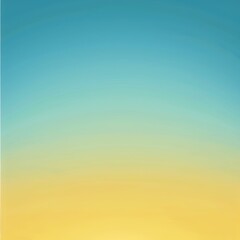 Gradient Dawn: Serene Blue to Yellow Sky