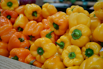 yellow and red peppers