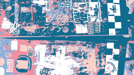 Obraz premium 1-92c. grunge graffiti texture background - Illustration.