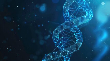 Abstract dark blue technical background. Technology background with line and dot particles surface. Futuristic digital innovation background.