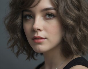 portrait of a beautiful young woman