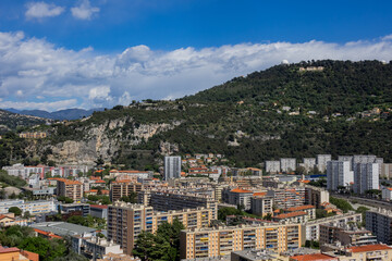 Obraz premium Panoramic view of City of Nice. Nice - luxury resort of French Riviera, France.