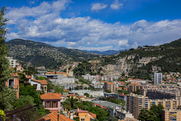 Obraz premium Panoramic view of City of Nice. Nice - luxury resort of French Riviera, France.