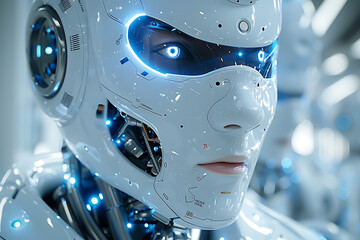 Revolutionary Robotics Lab: Light Grey Machines and Blue Conduits
