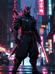 Futuristic Ninja in Tokyo