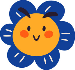 Flower Character Face