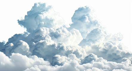 clouds on a white background, photorealistic, hyper detailed, high resolution, high definition, in the style of various artists.